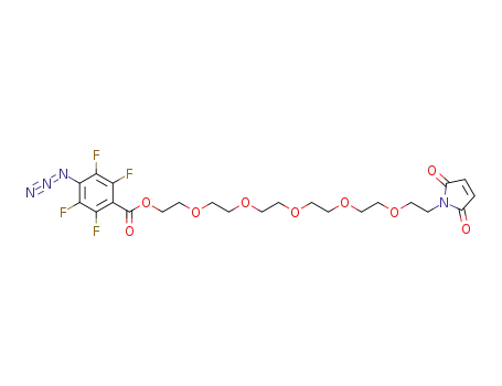 2-{2-[2-(2-{2-[2-(2,5-dioxo-2,5-dihydropyrrol-1-yl)ethoxy]ethoxy}ethoxy)ethoxy]ethoxy}ethyl 4-azido-2,3,5,6-tetrafluorobenzoate