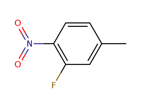 Molecular Structure of 446-34-4 (3-Fluoro-4-nitrotoluene)