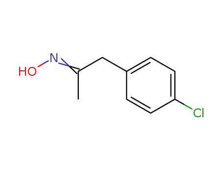 Molecular Structure of 1454-65-5 ((4-CHLOROPHENYL)ACETONE OXIME)