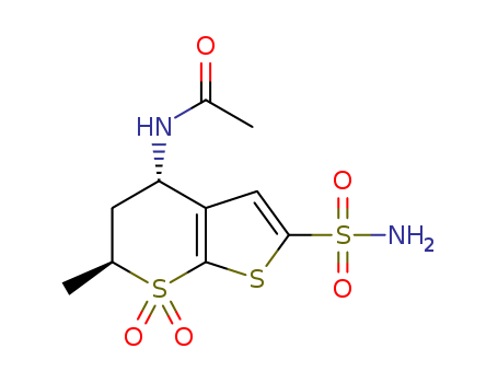 (4S)-4-Acetamide-5,6-Dihydro-6-Methyl-2-Sulfonamide-Thio[2,3-B]Thiopyran7,7Dioxide