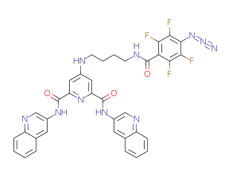 4-((4-(4-azido-2,3,5,6-tetrafluorobenzamido)butyl)amino)-N2,N6-di(quinolin-3-yl)pyridine-2,6-dicarboxamide