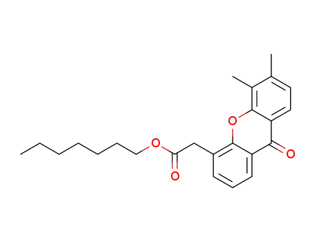 2-(5,6-dimethylxanthone-4-yl)acetic acid heptyl ester