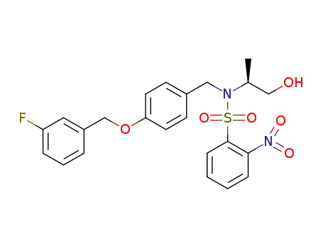 N-{4-[(3-fluorobenzyl)oxy]benzyl}-N-[(1S)-2-hydroxy-1-methylethyl]-2-nitrobenzenesulfonamide