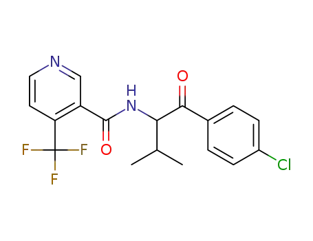 N-(1-(4-chlorophenyl)-3-methyl-1-oxobutan-2-yl)-4-(trifluoromethyl)nicotinamide
