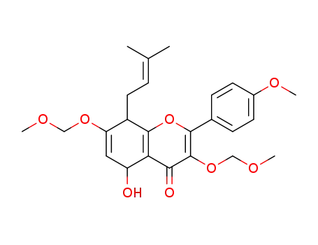 5-hydroxy-3,7-bis(methoxymethoxy)-2-(4-methoxyphenyl)-8-(3-methylbut-2-enyl)-4H-chromen-4-one