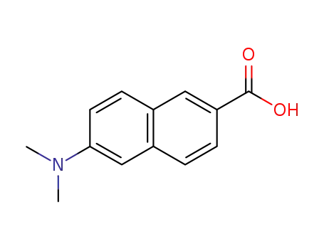 Molecular Structure of 5043-05-0 (2-Naphthalenecarboxylic acid, 6-(dimethylamino)-)