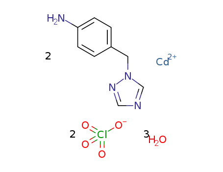 {[Cd(1-(4-aminobenzyl)-1H-1,2,4-triazole)2(H2O)2]*(ClO4)2*H2O}n