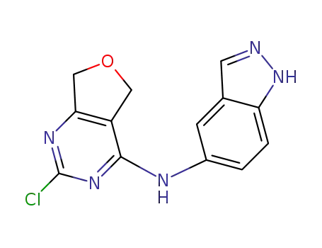 2-chloro-N-(1H-indazol-5-yl)-5,7-dihydrofuro[3,4-d]pyrimidin-4-amine