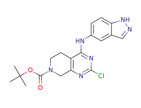 tert-butyl 4-((1H-indazol-5-yl)amino)-2-chloro-5,6-dihydropyrido[3,4-d]pyrimidine-7(8H)-carboxylate