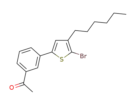 2-bromo-3-hexyl-5-(3-acetylphenyl)thiophene