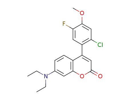 4-(2-chloro-5-fluoro-4-methoxyphenyl)-7-(diethylamino)-2H-chromen-2-one