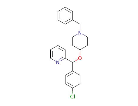 2-((1-benzylpiperidin-4-yloxy)(4-chlorophenyl)methyl)pyridine