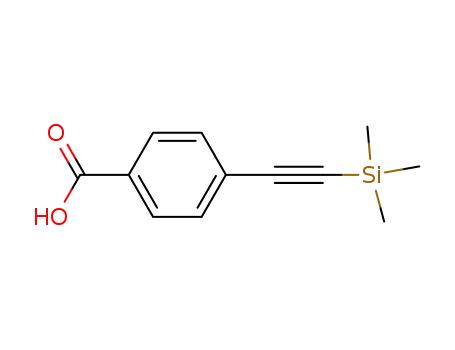 Molecular Structure of 16116-80-6 (4-((Trimethylsilyl)ethynyl)benzoic acid)