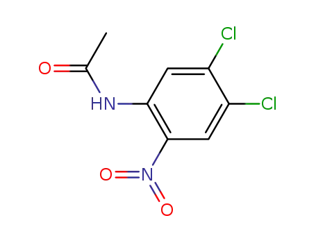 Molecular Structure of 5462-30-6 (N1-(4,5-DICHLORO-2-NITROPHENYL)ACETAMIDE)