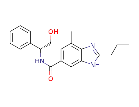 4-methyl-2-propyl-N-(R-hydroxymethylbenzyl)-1H-benzimidazole-6-carboxamide