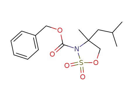 benzyl 4-isobutyl-4-methyl-1,2,3-oxathiazolidine-3-carboxylate 2,2-dioxide