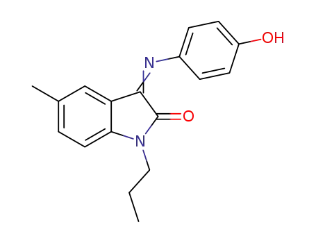 3-[(4-hydroxyphenyl)imino]-5-methyl-1-propylindolin-2-one
