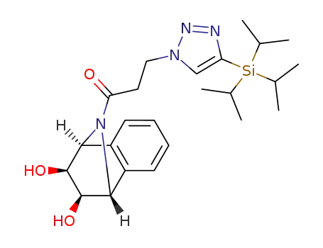 1-((1R,2R,3S,4S)-2,3-dihydroxy-1,2,3,4-tetrahydro-1,4-epiminonaphthalen-9-yl)-3-(4-(triisopropylsilyl)-1H-1,2,3-triazol-1-yl)propan-1-one