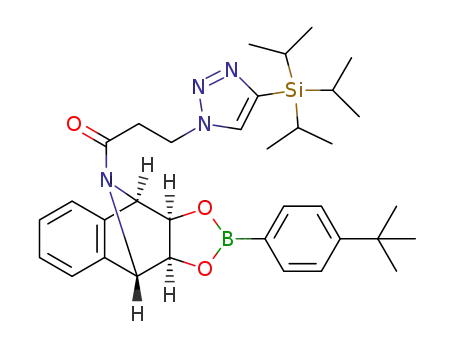 1-((4R,9S,9aS)-2-(4-(tert-butyl)phenyl)-3a,4,9,9a-tetrahydro-4,9-epiminonaphtho[2,3-d][1,3,2]dioxaborol-10-yl)-3-(4-(triisopropylsilyl)-1H-1,2,3-triazol-1-yl)propan-1-one
