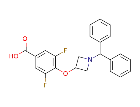 4-((1-benzhydrylazetidin-3-yl)oxy)-3,5-difluorobenzoic acid