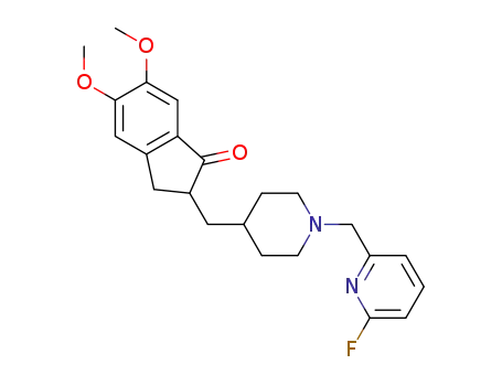 2-((1-((6-fluoropyridin-2-yl)methyl)piperidin-4-yl)methyl)-5,6-dimethoxy-2,3-dihydro-1H-inden-1-one