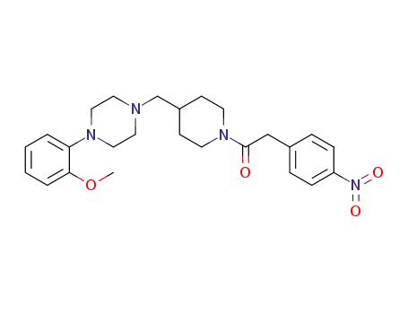 1-(4-{[4-(2-methoxyphenyl)piperazin-1-yl]methyl}piperidin-1-yl)-2-(4-nitrophenyl)ethanone