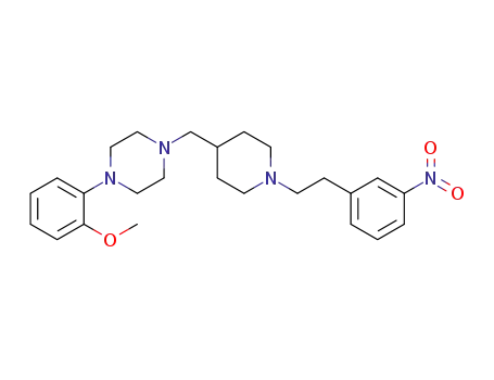 1-(2-methoxyphenyl)-4-{[1-(3-nitrophenethyl)piperidin-4-yl]-methyl}piperazine