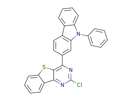 2-chloro-4-(9-phenyl-9H-carbazol-2-yl)benzo[4,5]thieno[3,2-d]pyrimidine