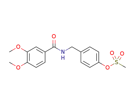 4-((3,4-dimethoxybenzamido)methyl)phenyl methanesulfonate