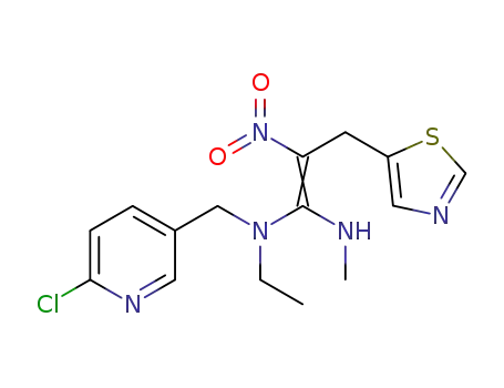 N-((6-chloropyridin-3-yl)methyl)-N-ethyl-N'-methyl-2-nitro-3-(thiazol-5-yl)prop-1-ene-1,1-diamine