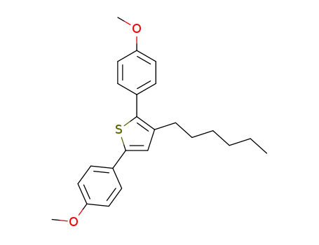 3-hexyl-2,5-bis(4-methoxyphenyl)thiophene