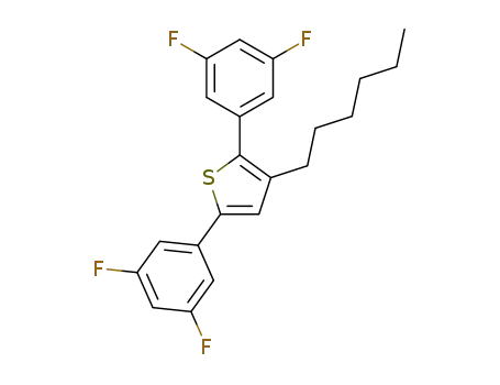 2,5-bis(3,5-difluorophenyl)-3-hexylthiophene