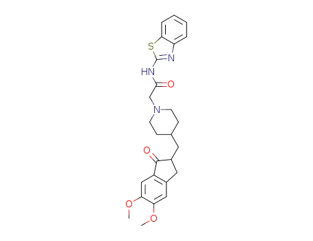 N-(benzo[d]thiazol-2-yl)-2-(4-((5,6-dimethoxy-1-oxo-2,3-dihydro-1H-inden-2-yl)methyl)piperidin-1-yl)acetamide