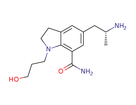 (R)-5-(2-aminopropyl)-1-(3-hydroxypropyl)indoline-7-carboxamide