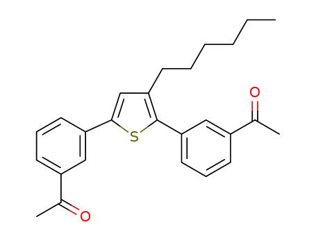 2,5-bis(3-acetylphenyl)-3-hexylthiophene