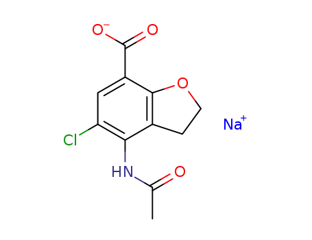 4-acetylamino-5-chloro-2,3-dihydrobenzofuran-7-carboxylic acid sodium salt