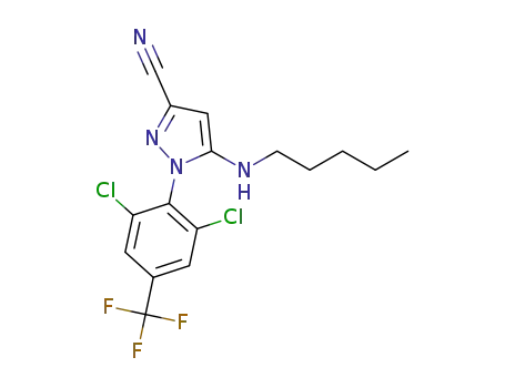 N-5-pentylamino-1-(2,6-dichloro-4-trifluoromethylphenyl)-3-cyano-1H-pyrazole