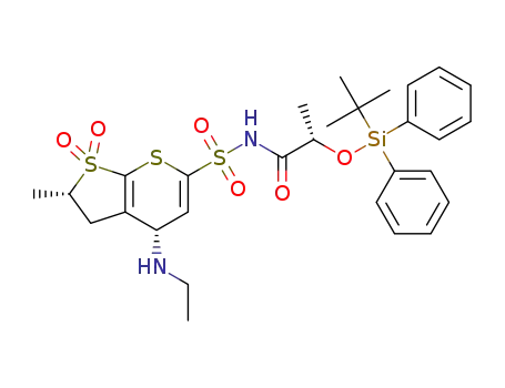 (2S)-2-[(tert-butyldiphenylsilyl)oxy]-N-{[(2S,4S)-4-(ethylamino)-2-methyl-1,1-dioxo-2H,3H,4H-1λ6-thieno[2,3-b]thiopyran-6-yl]sulfonyl}propanamide