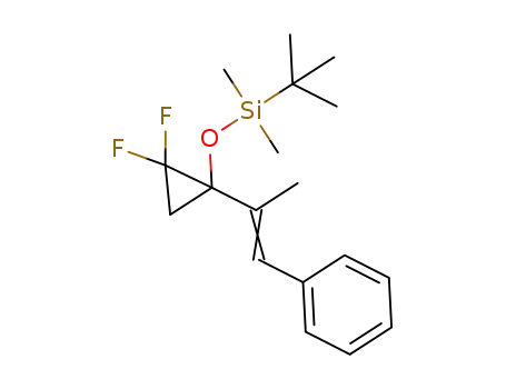 1-[tert-butyl(dimethyl)silyloxy]-2,2-difluoro-1-(1-methyl-2-phenylethenyl)cyclopropane