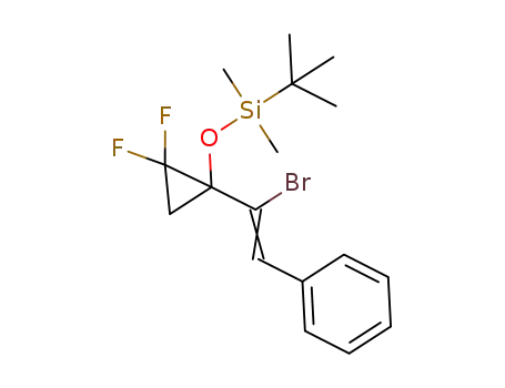 1-(1-bromo-2-phenylethenyl)-1-[tert-butyl(dimethyl)silyloxy]-2,2-difluorocyclopropan