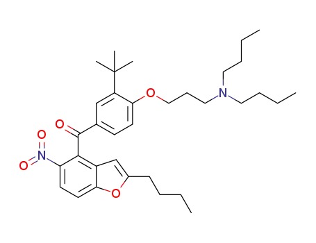 2-butyl-3-[3-tert-butyl-4-[3-(di-n-butylamino)propoxy]benzoyl]-5-nitrobenzofuran