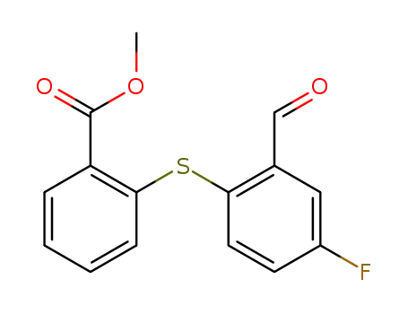methyl 2-(4-fluoro-2-formylphenyl)sulfanylbenzoate