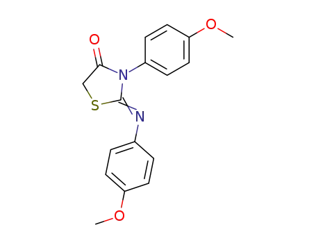 3-(4-methoxyphenyl)-2-(4-methoxyphenylimino)-1,3-thiazolidine-4-one