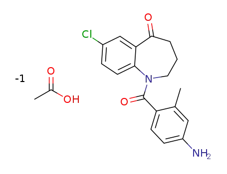 1-(4-amino-2-methylbenzoyl)-7-chloro-5-oxo-2,3,4,5-tetrahydro-1H-1-benzazepine acetate
