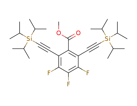 methyl 3,4,5-trifluoro-2,6-bis[(triisopropylsilyl)ethynyl]benzoate