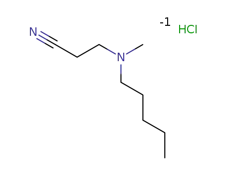 3-(N-methyl-N-n-pentylamine)propanenitrile hydrochloride