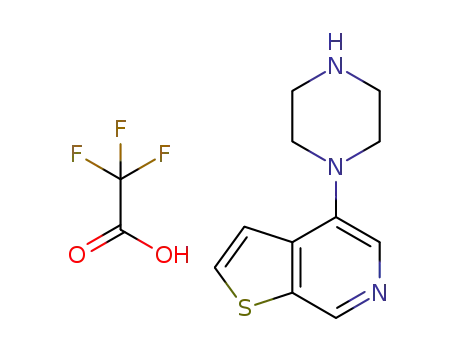 4-(piperazin-1-yl)thieno[2,3-c]pyridine trifluoroacetate