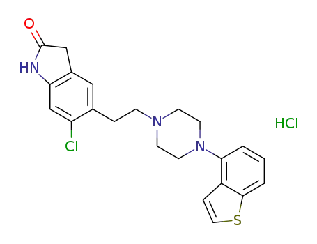 5-(2-(4-(benzo[b]thiophen-4-yl)piperazin-1-yl)ethyl)-6-chloroindolin-2-one hydrochloride