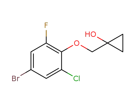 1-[(4-bromo-2-chloro-6-fluorophenoxy)methyl]cyclopropan-1-ol
