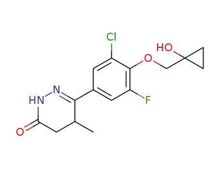 6-{3-chloro-5-fluoro-4-[(1-hydroxycyclopropyl)methoxy]phenyl}-5-methyl-4,5-dihydro-2H-pyridazin-3-one